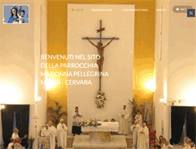 Tablet Screenshot of parrocchiamadonnapellegrina.org